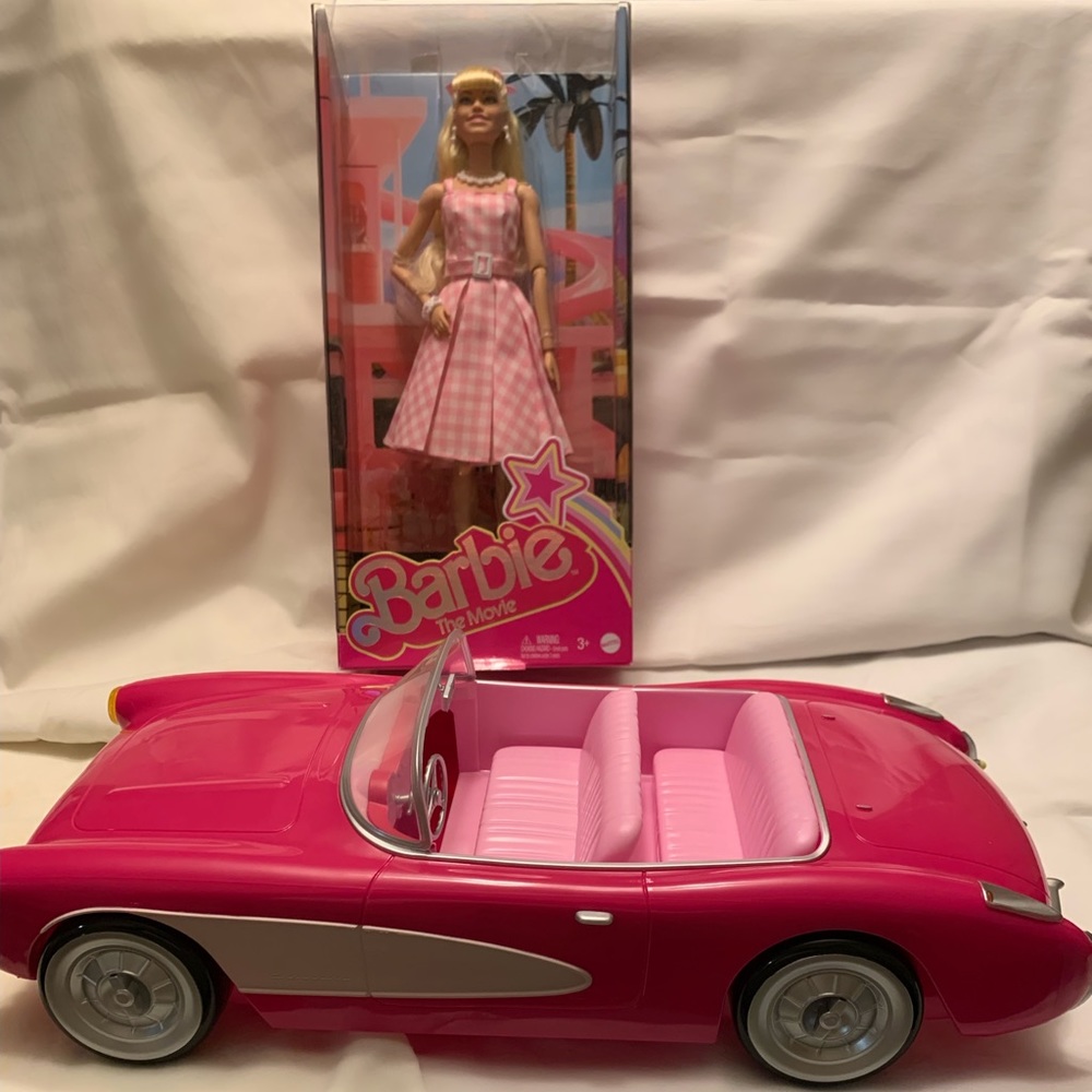Barbie Movie Popcorn Bucket Corvette w/Doll